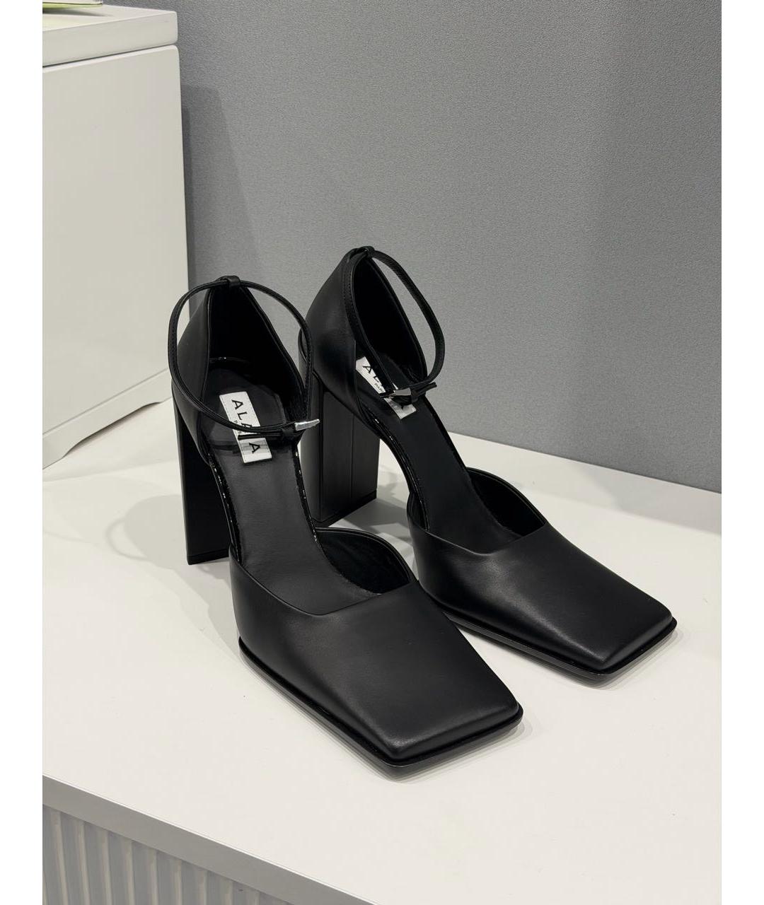 ALAIA Черные кожаные туфли, фото 3