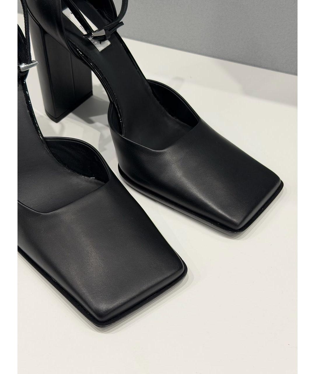 ALAIA Черные кожаные туфли, фото 4