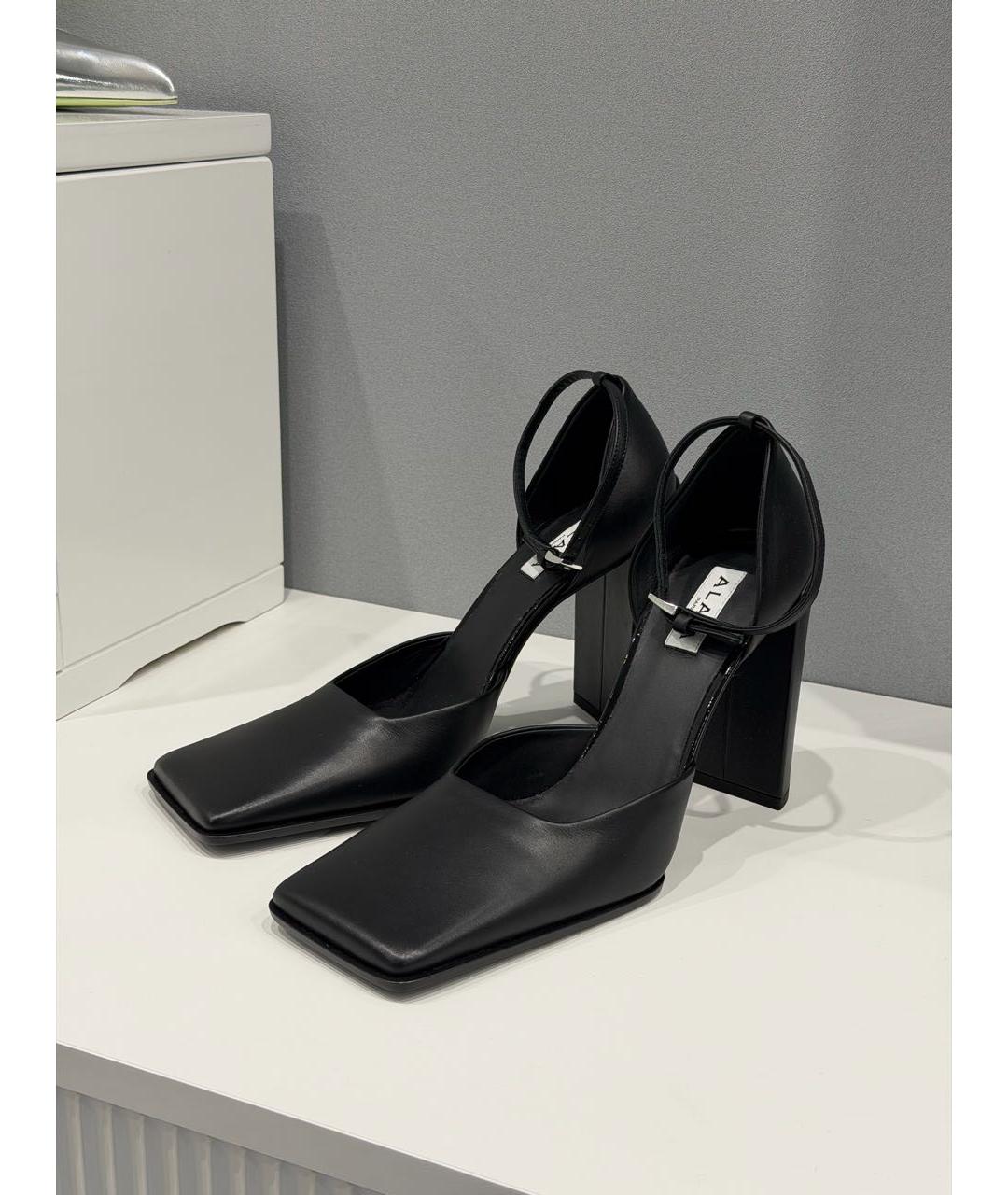 ALAIA Черные кожаные туфли, фото 5