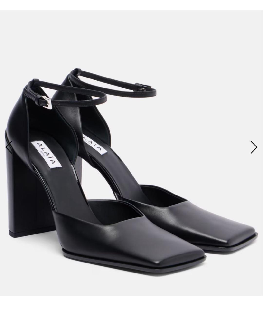 ALAIA Черные кожаные туфли, фото 2