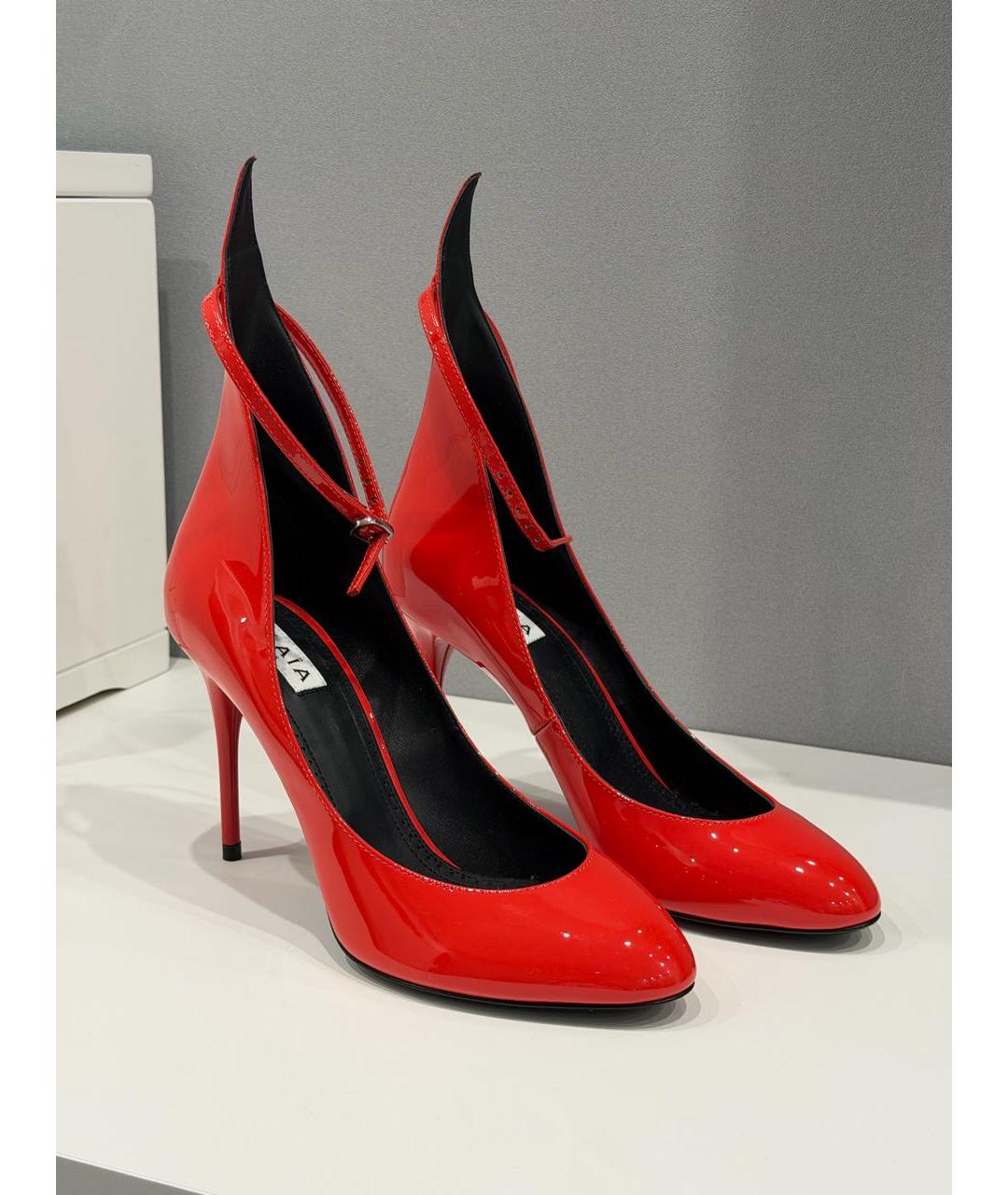 ALAIA Красные туфли из лакированной кожи, фото 3