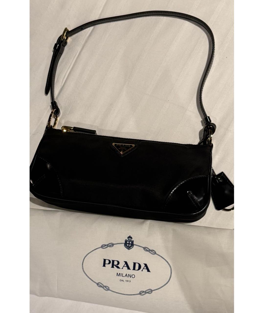 PRADA Черная сумка с короткими ручками, фото 5