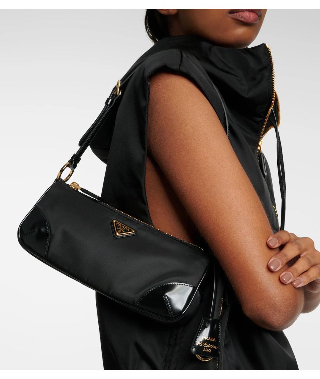 PRADA Черная сумка с короткими ручками, фото 7