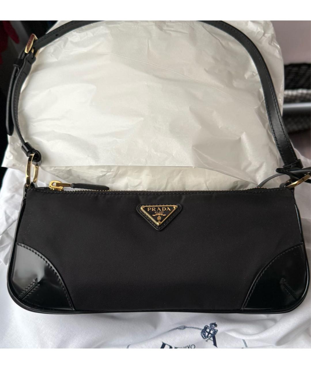 PRADA Черная сумка с короткими ручками, фото 6