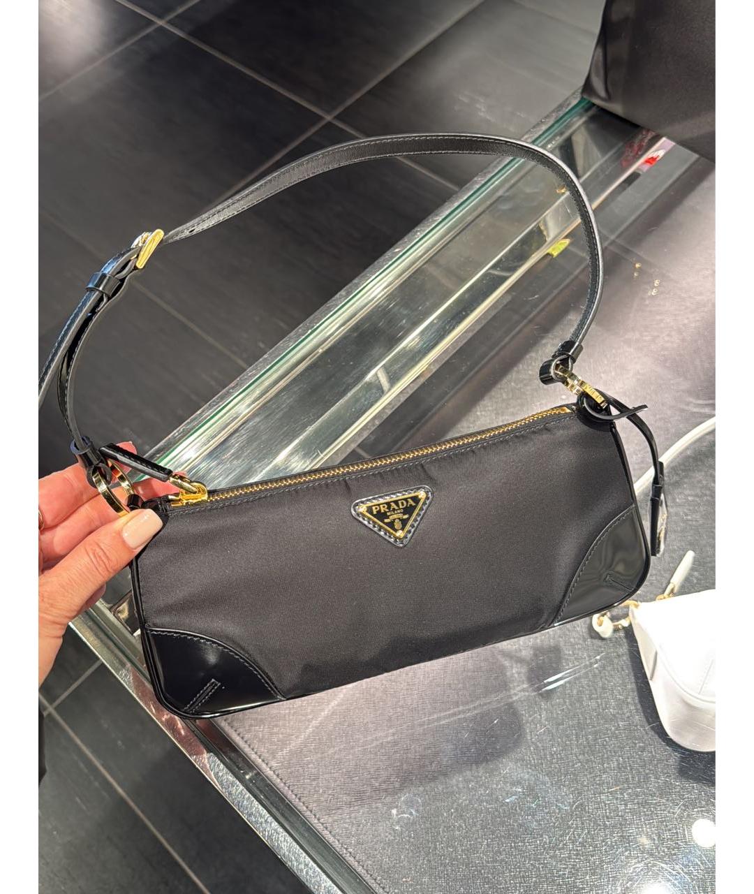 PRADA Черная сумка с короткими ручками, фото 8