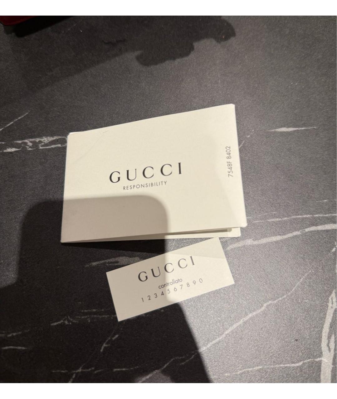 GUCCI Белая кожаная сумка с короткими ручками, фото 5