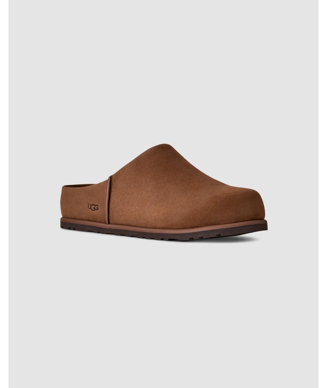 UGG AUSTRALIA Коричневые замшевые низкие ботинки, фото 2