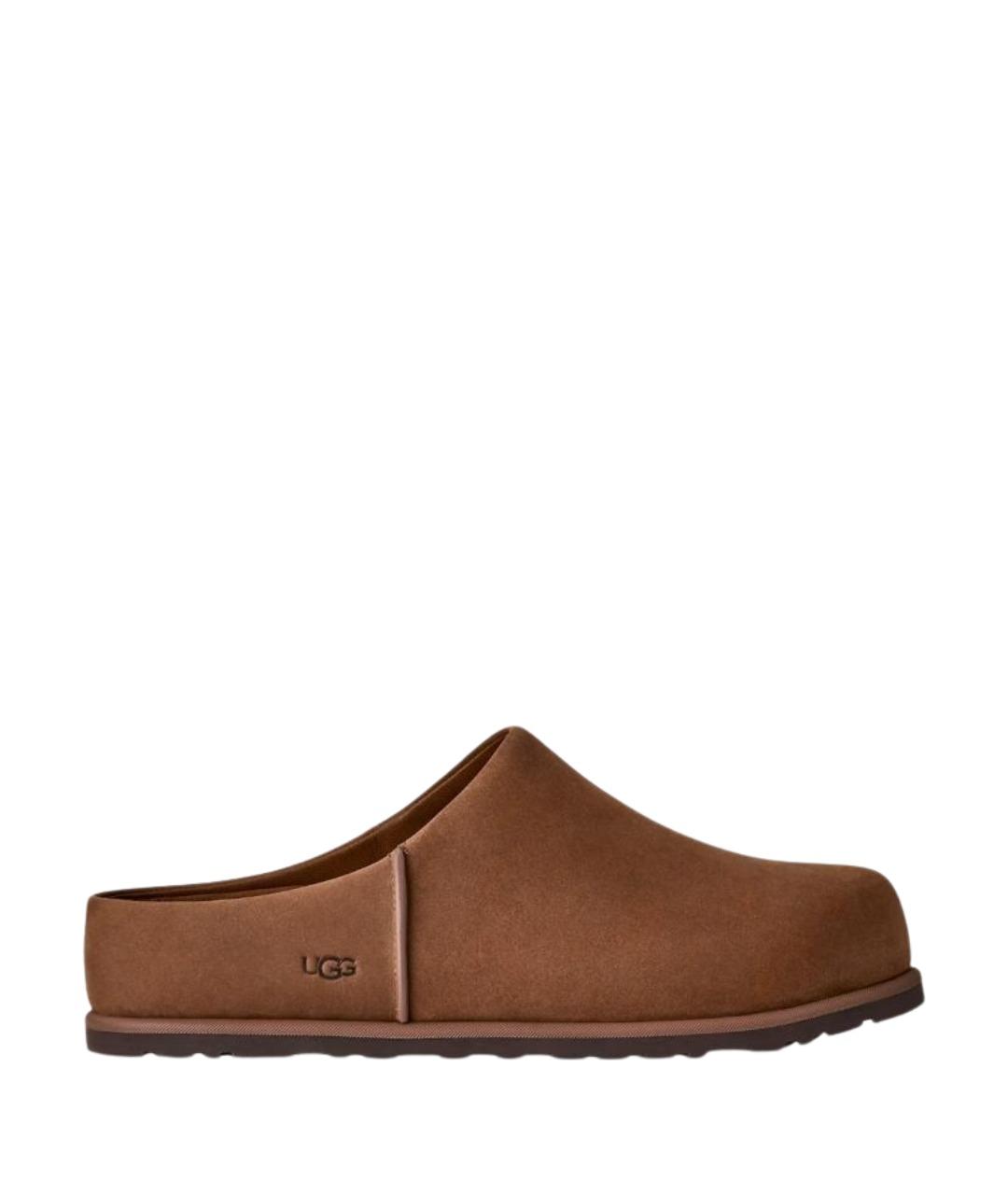 UGG AUSTRALIA Коричневые замшевые низкие ботинки, фото 1