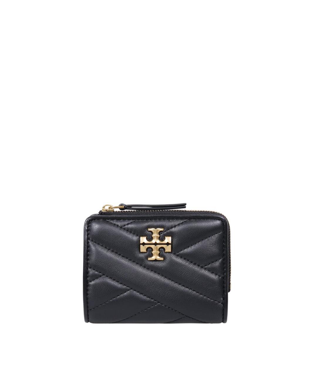 TORY BURCH Черный кожаный кошелек, фото 1