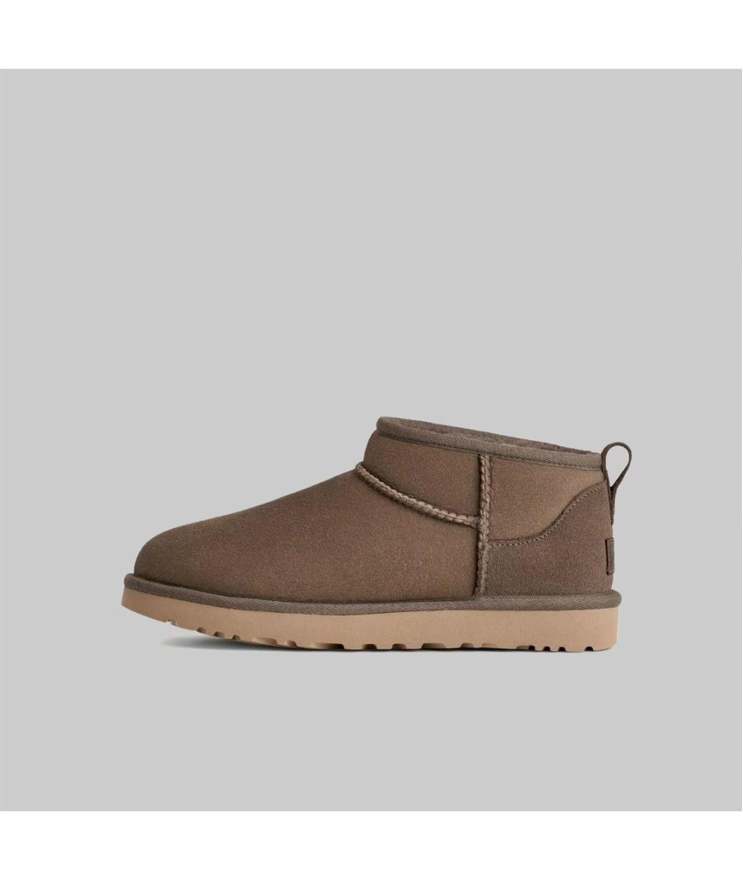 UGG AUSTRALIA Коричневые замшевые ботинки, фото 4