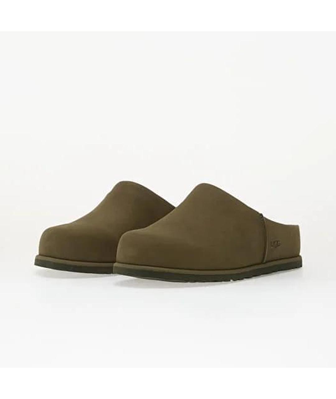 UGG AUSTRALIA Хаки замшевые низкие ботинки, фото 2