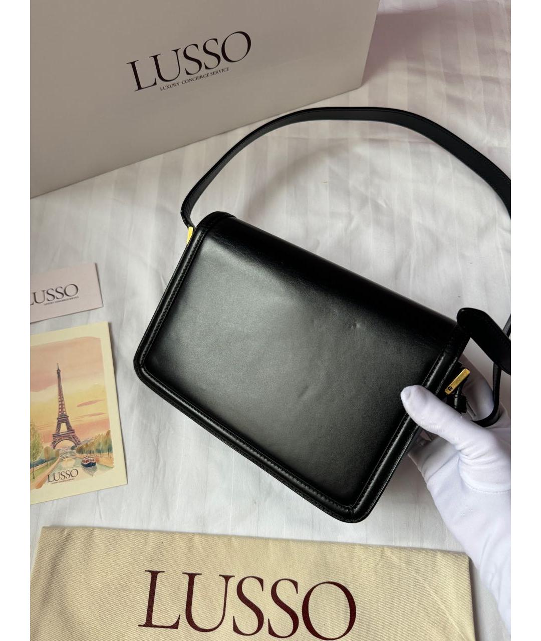 SAINT LAURENT Коричневая кожаная сумка через плечо, фото 8