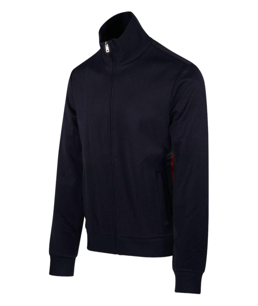 GUCCI Темно-синяя синтетическая куртка, фото 3