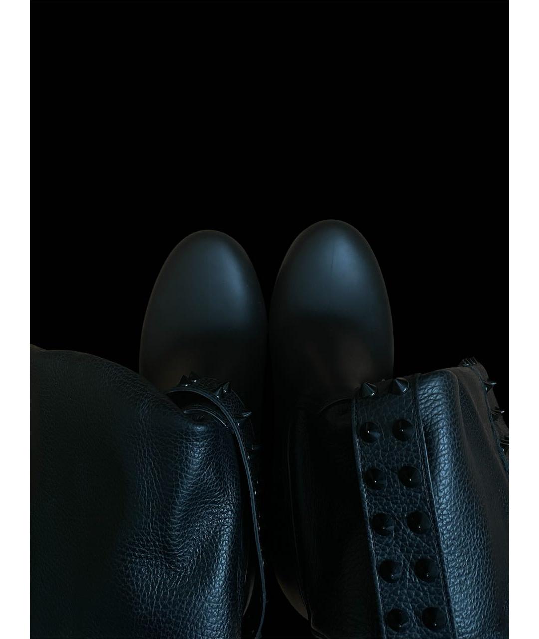 PHILIPP PLEIN Черные кожаные ботинки, фото 8