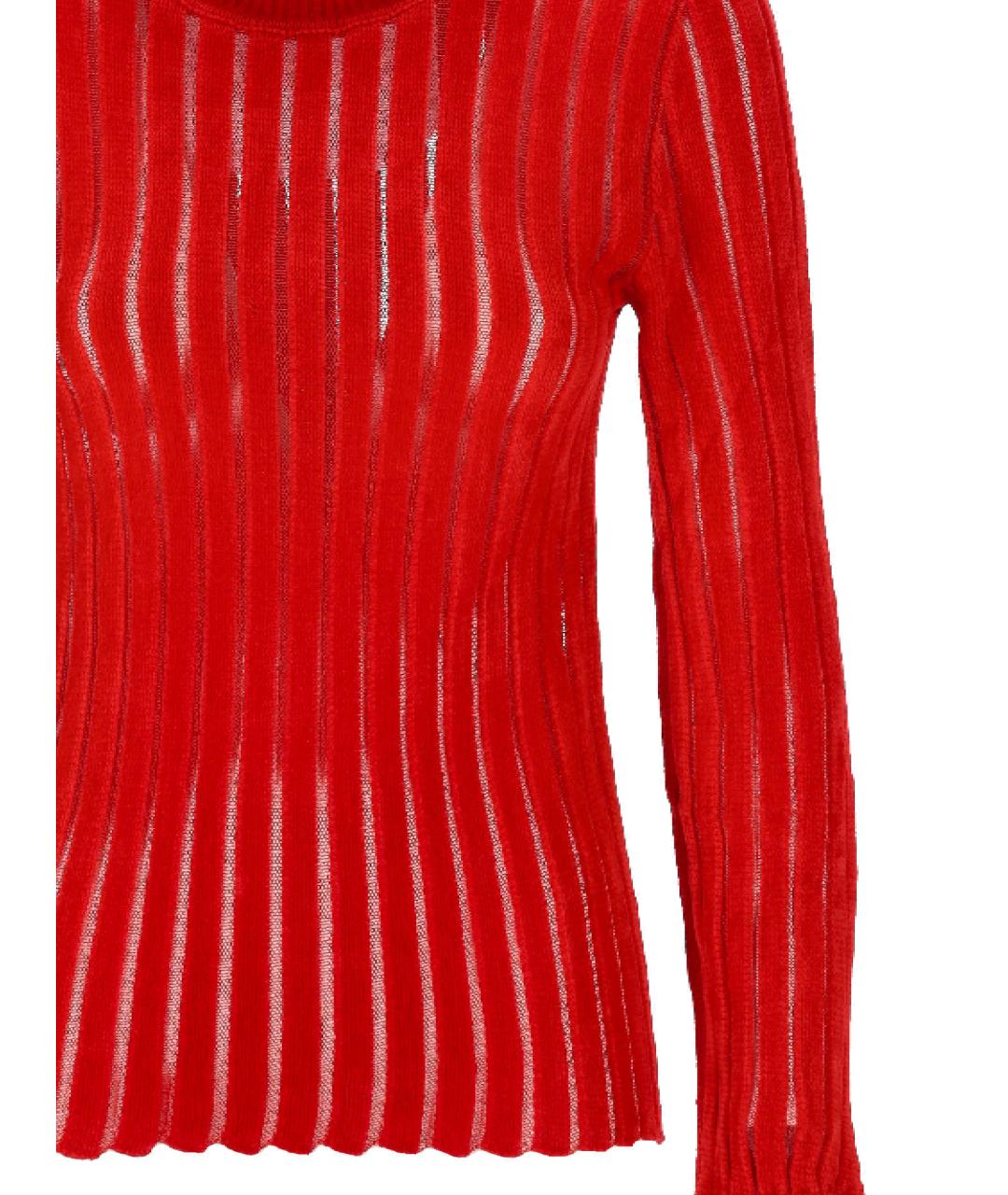 BLUMARINE Красный вискозный джемпер / свитер, фото 2