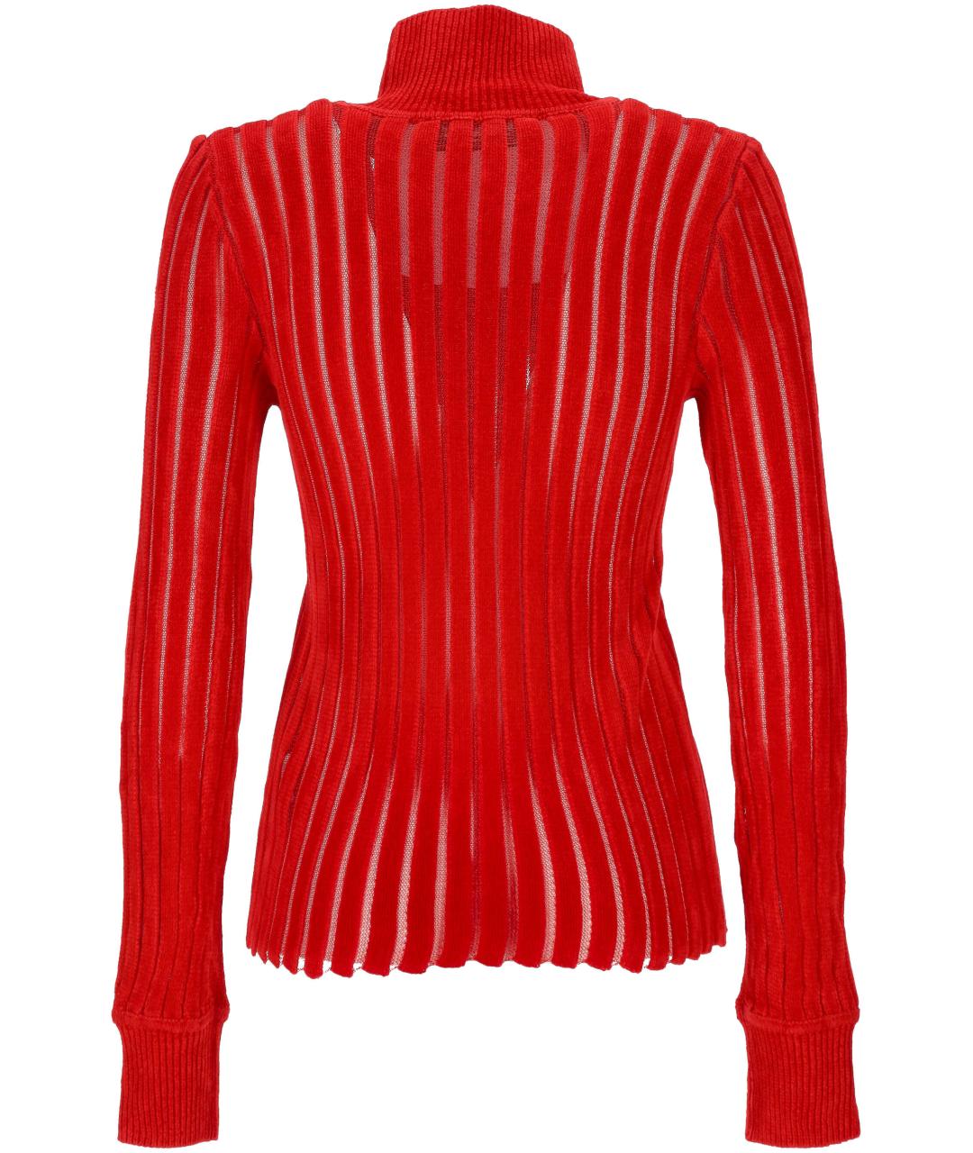 BLUMARINE Красный вискозный джемпер / свитер, фото 3