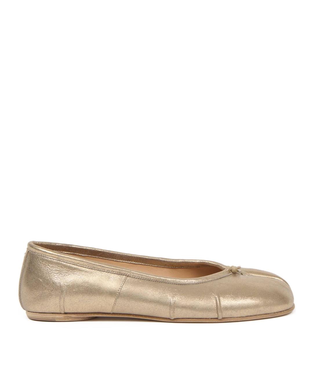 MAISON MARGIELA Золотые балетки, фото 1