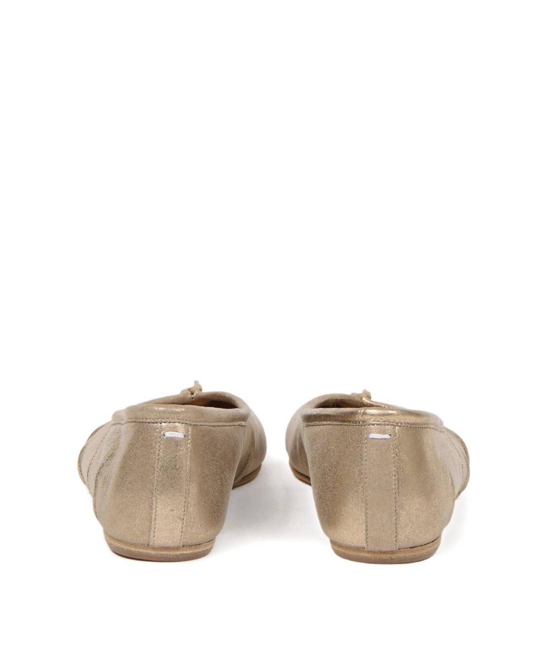 MAISON MARGIELA Золотые балетки, фото 3