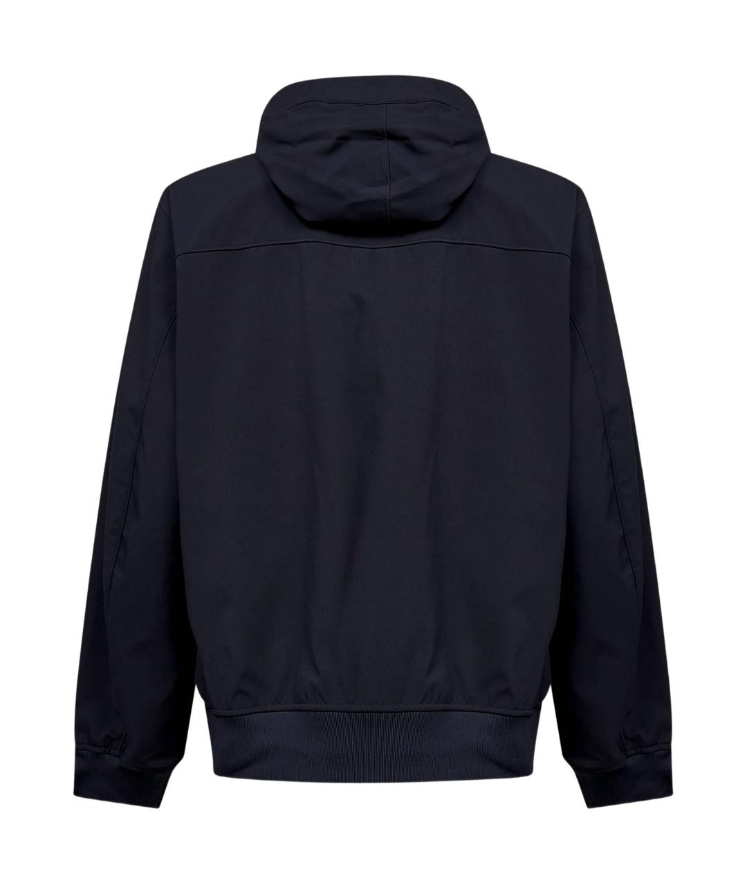 STONE ISLAND Темно-синяя полиэстеровая куртка, фото 3