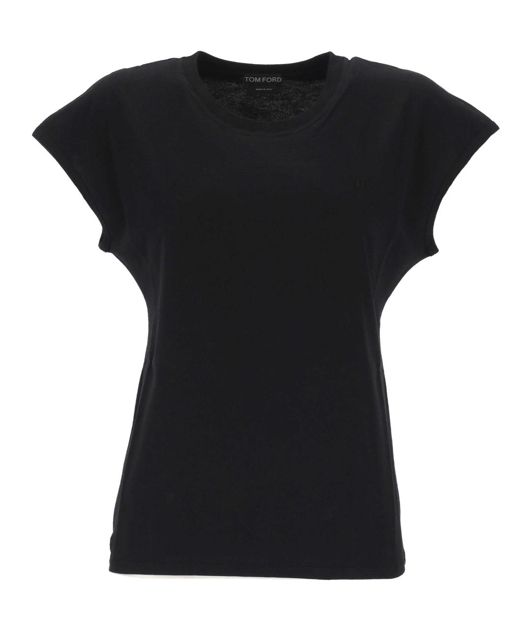 TOM FORD Черная хлопковая футболка, фото 1