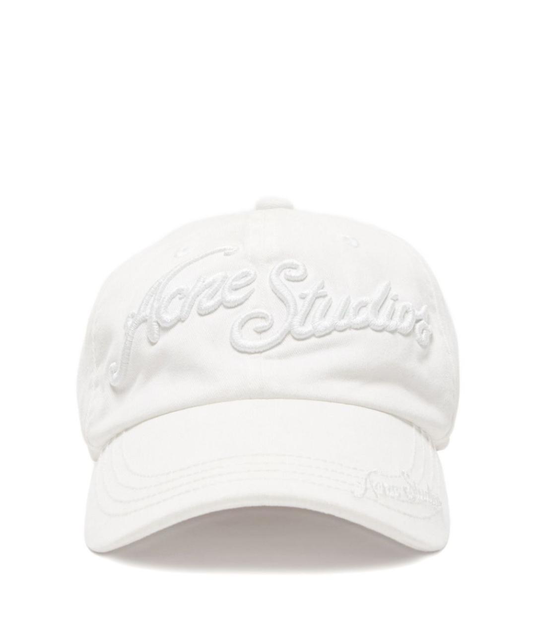 ACNE STUDIOS Белая хлопковая кепка, фото 1