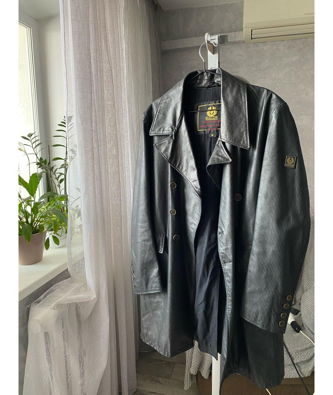 BELSTAFF Черная кожаная куртка, фото 2