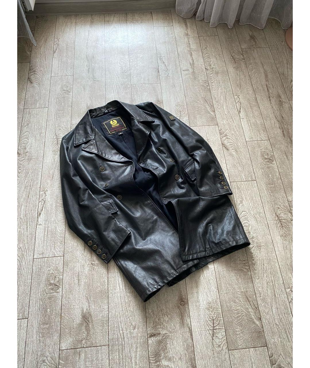 BELSTAFF Черная кожаная куртка, фото 3