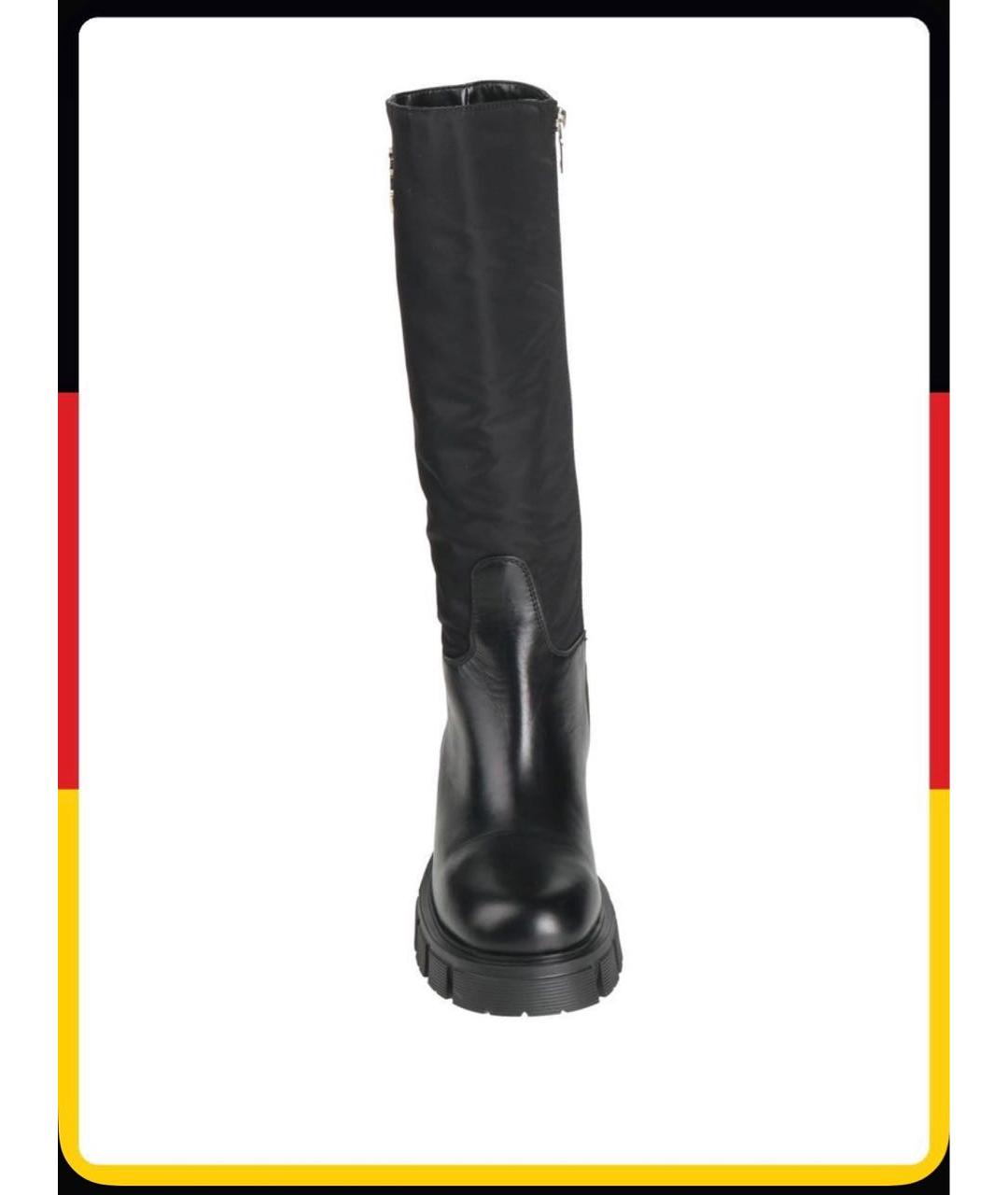 LOVE MOSCHINO Черные сапоги из искусственной кожи, фото 2