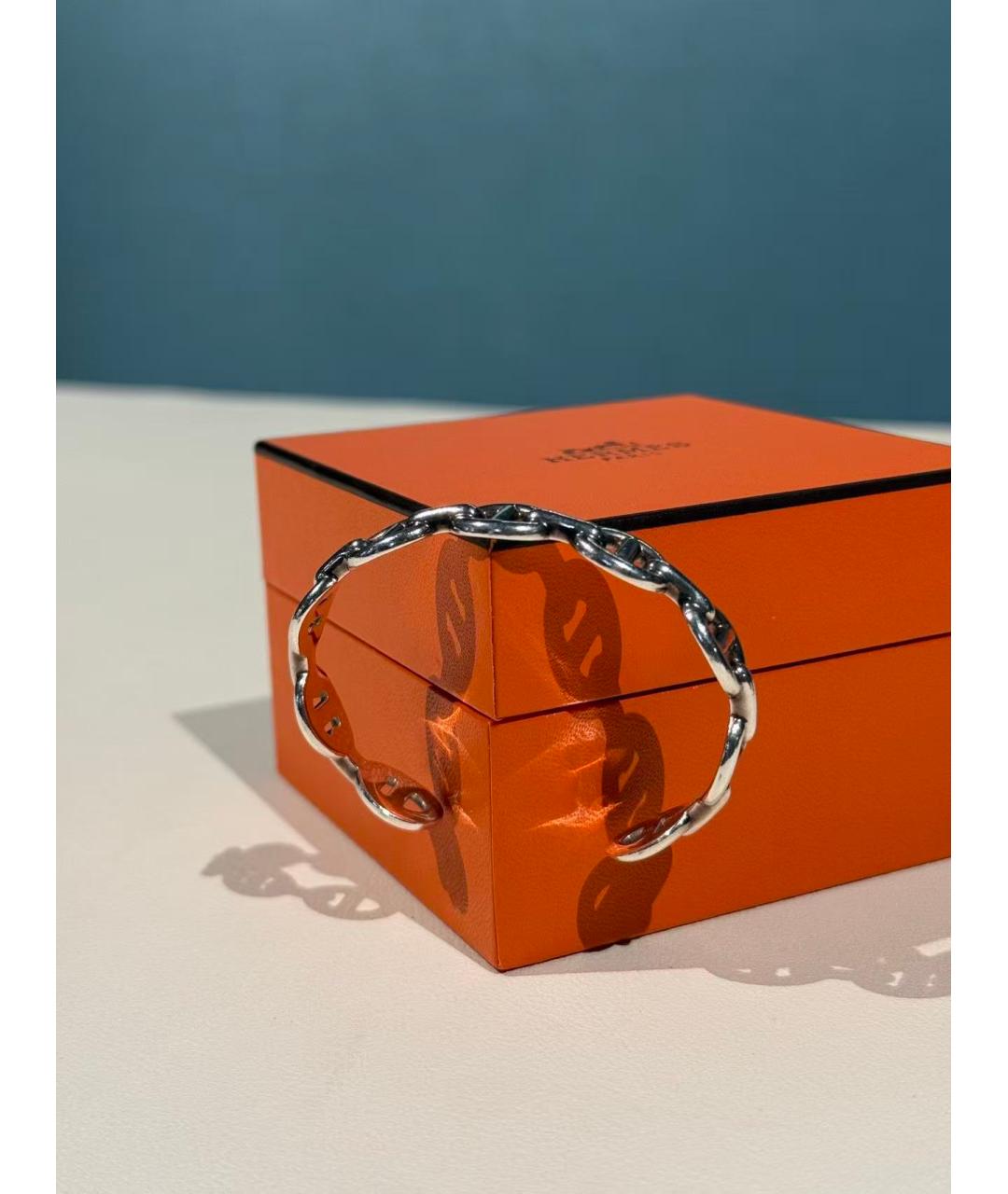 HERMES Серебрянный серебряный браслет, фото 2