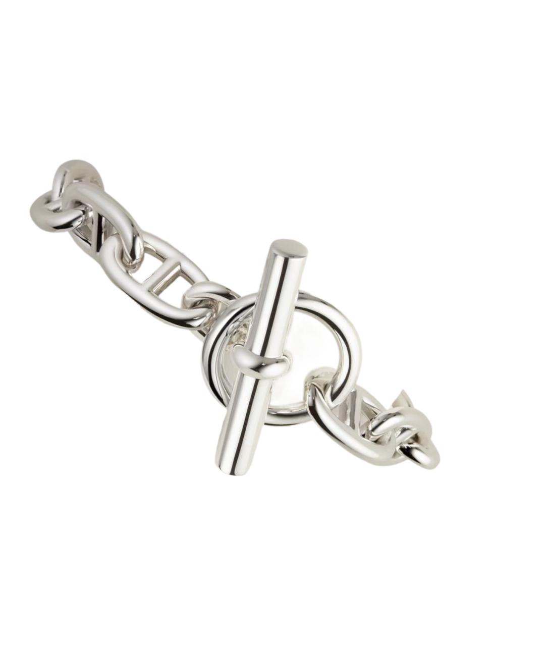 HERMES Серебрянный серебряный браслет, фото 2