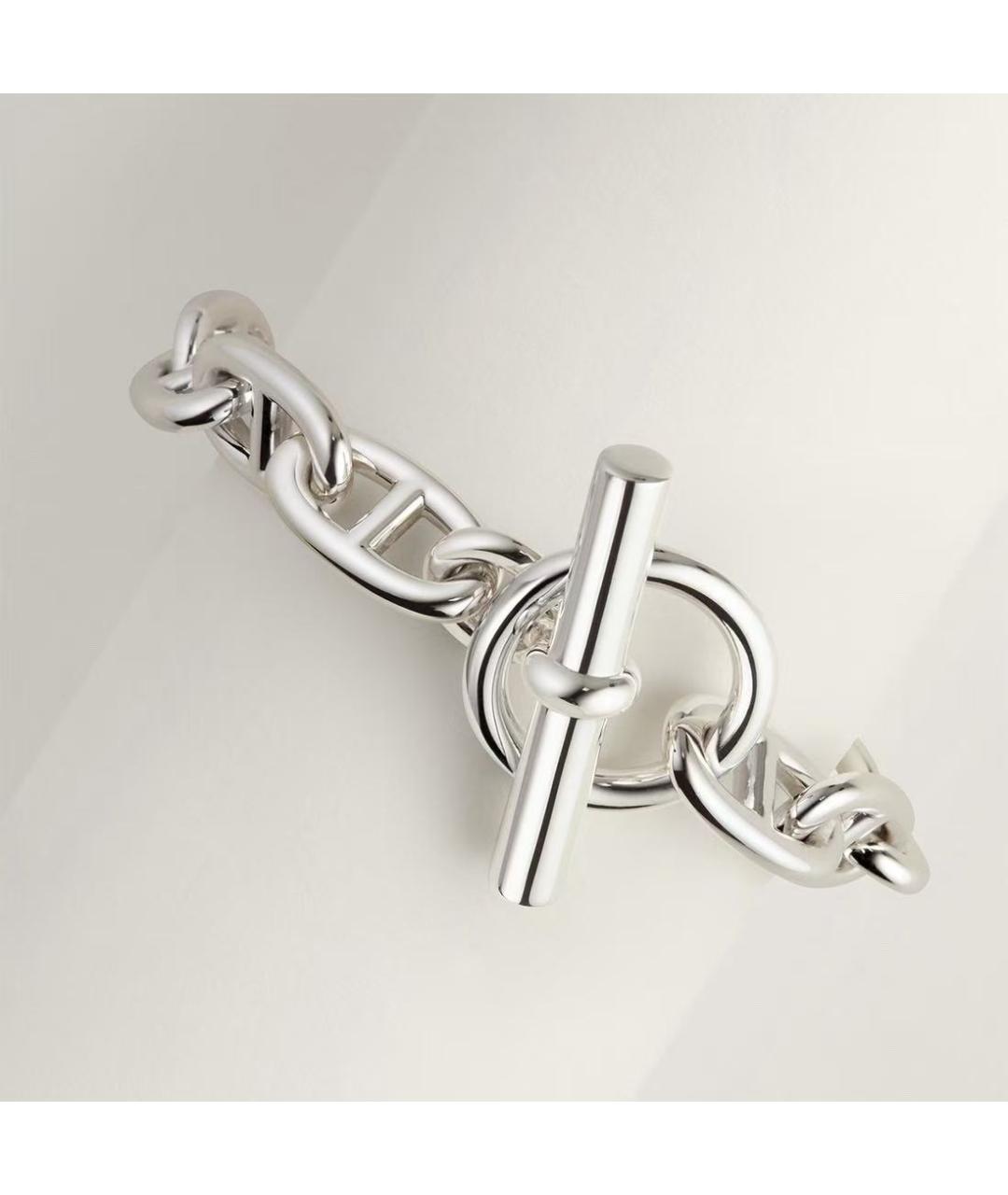 HERMES Серебрянный серебряный браслет, фото 4