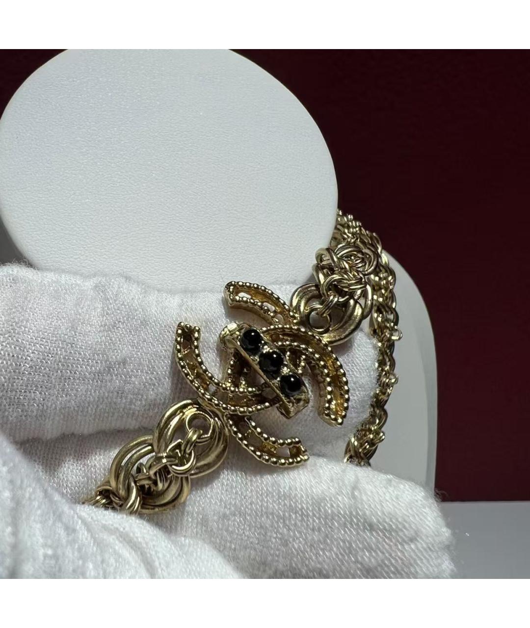 CHANEL Золотое металлическое колье, фото 4