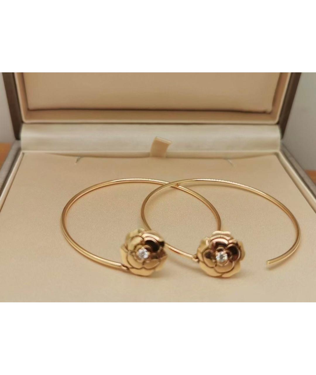 CHANEL Золотые серьги из розового золота, фото 4