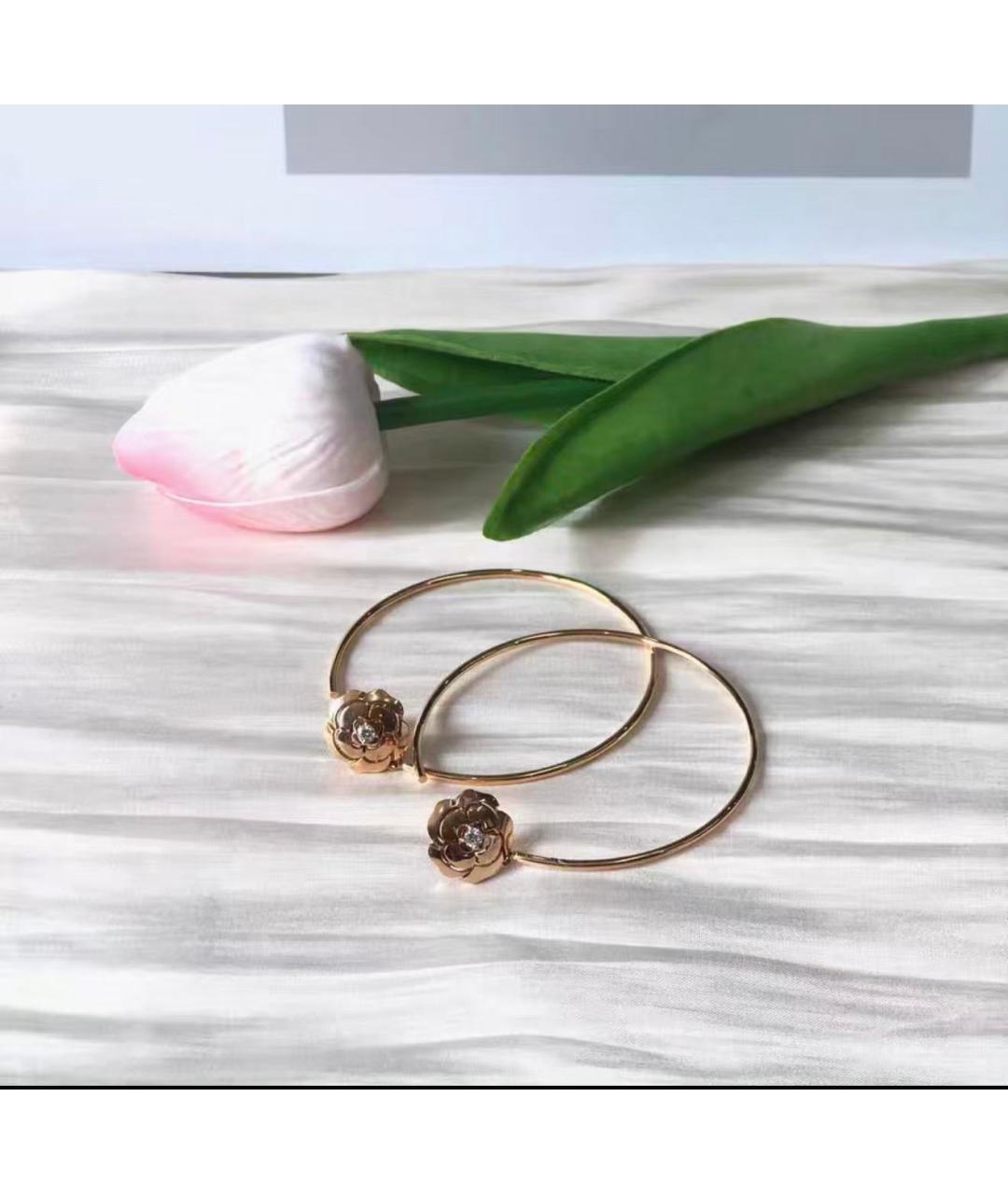 CHANEL Золотые серьги из розового золота, фото 3