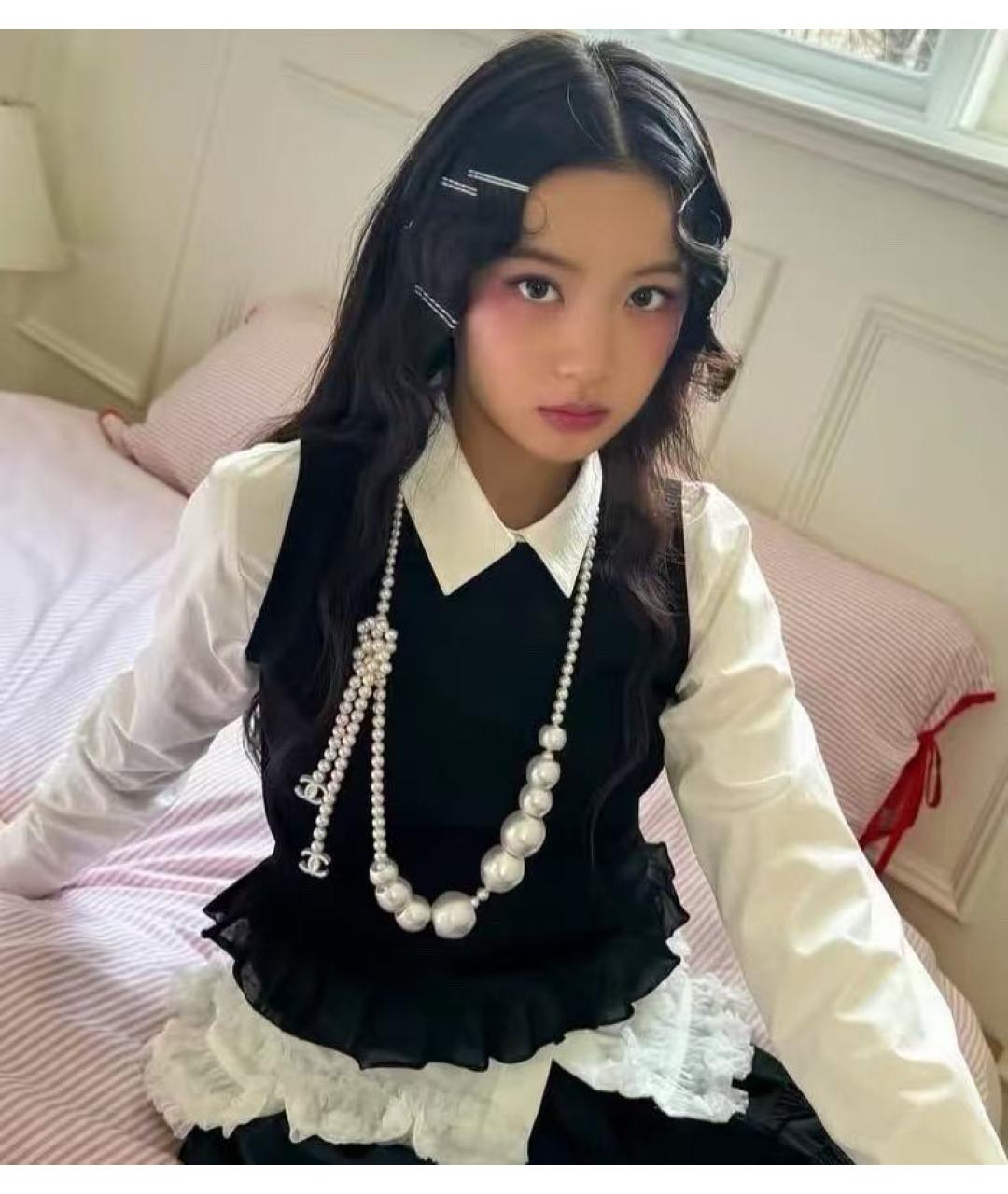 CHANEL Белое жемчужное колье, фото 3