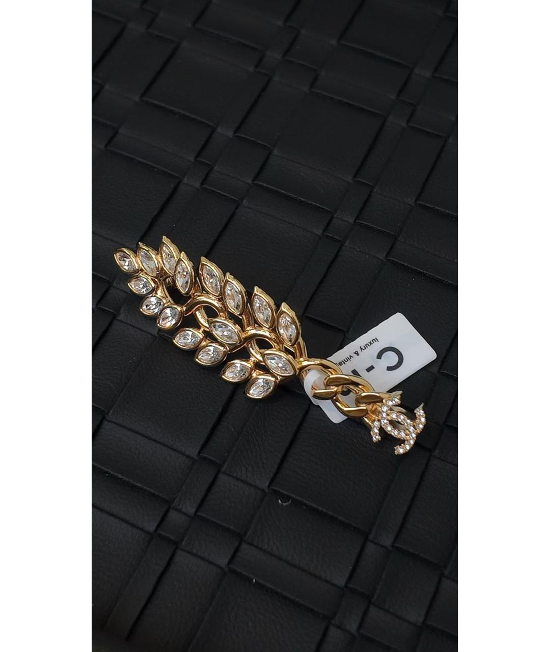 CHANEL Золотая металлическая булавка / брошь, фото 2