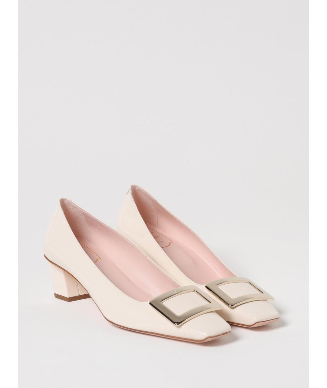 ROGER VIVIER Бежевые кожаные туфли, фото 2