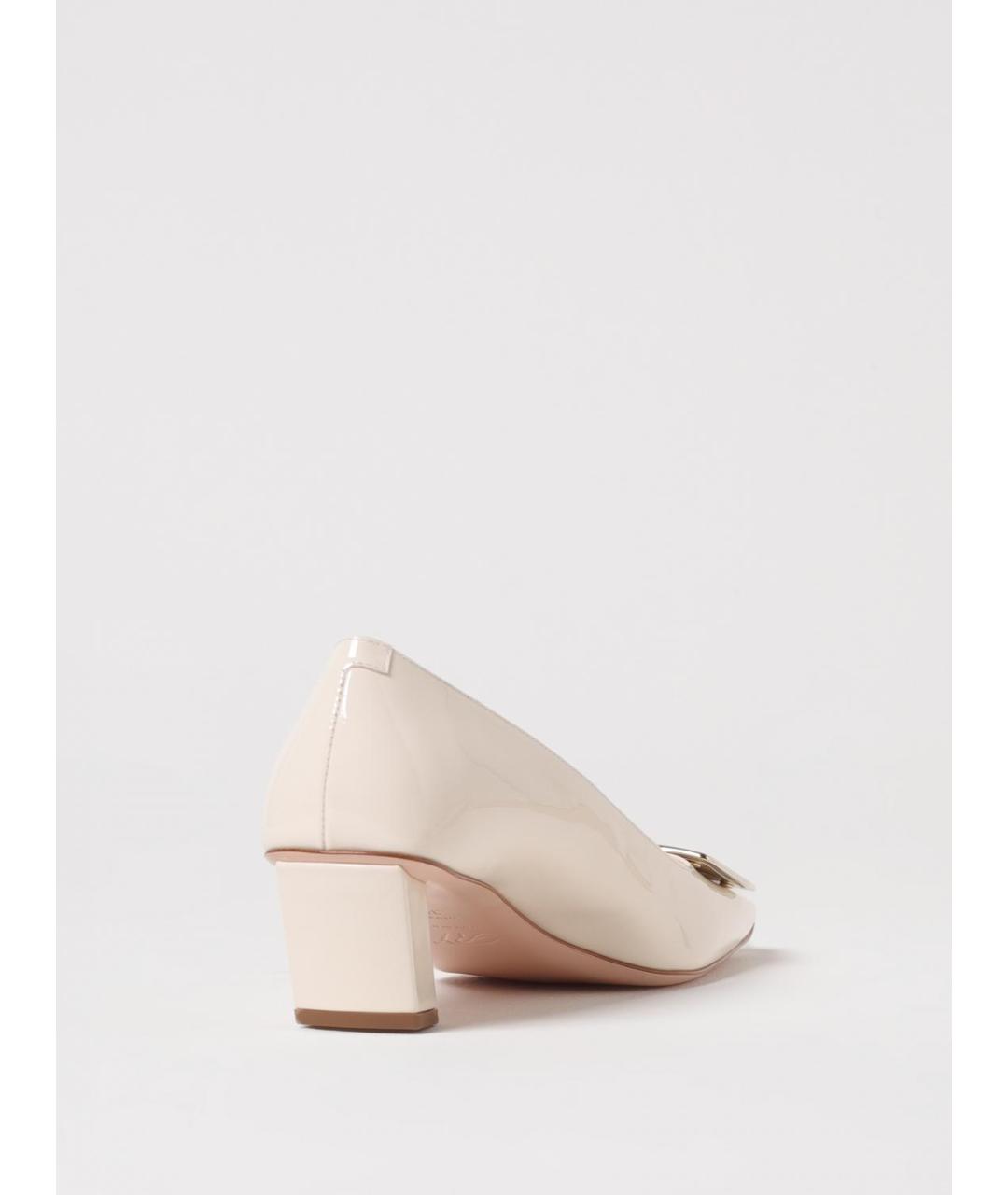 ROGER VIVIER Бежевые кожаные туфли, фото 3
