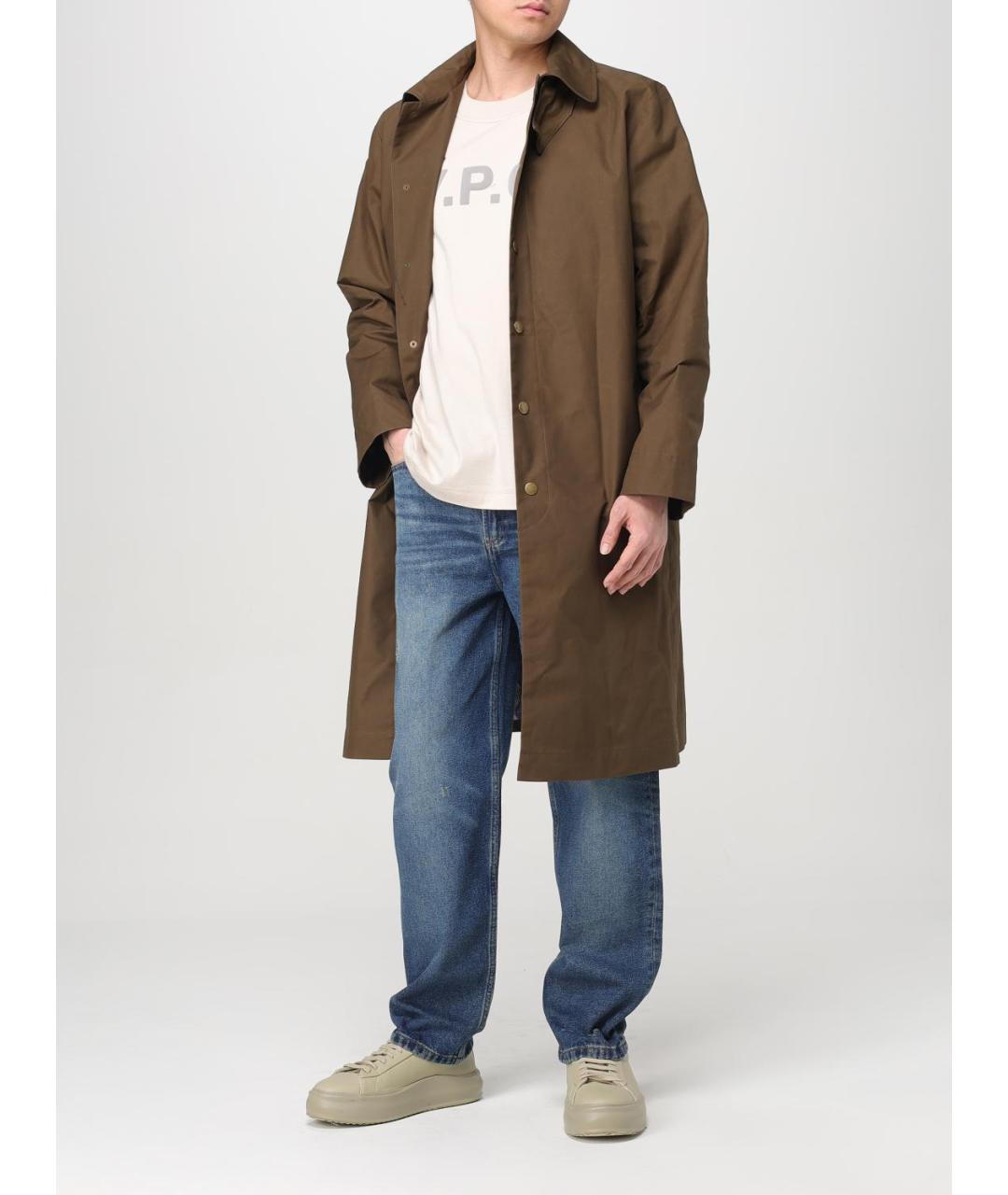 A.P.C. Хаки тренч / плащ, фото 2