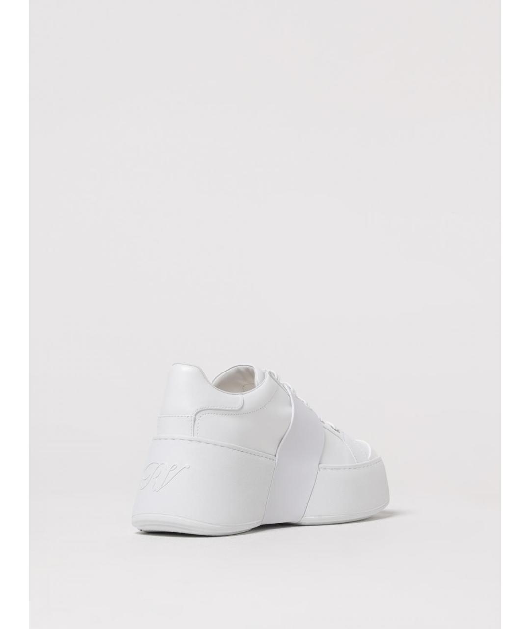 ROGER VIVIER Белые кожаные кроссовки, фото 3