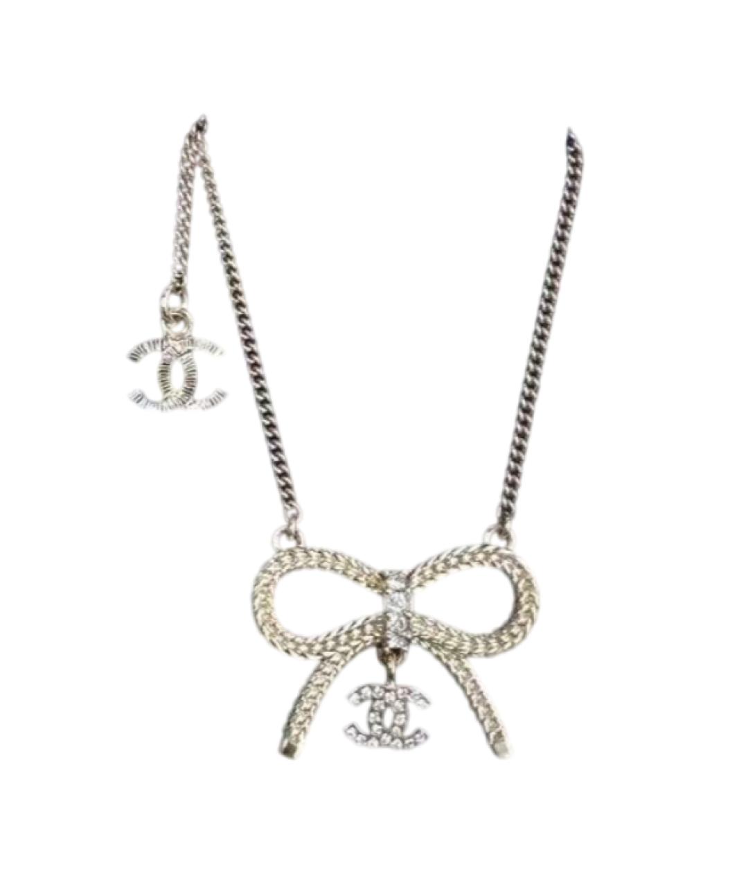 CHANEL Золотое металлическое колье, фото 1