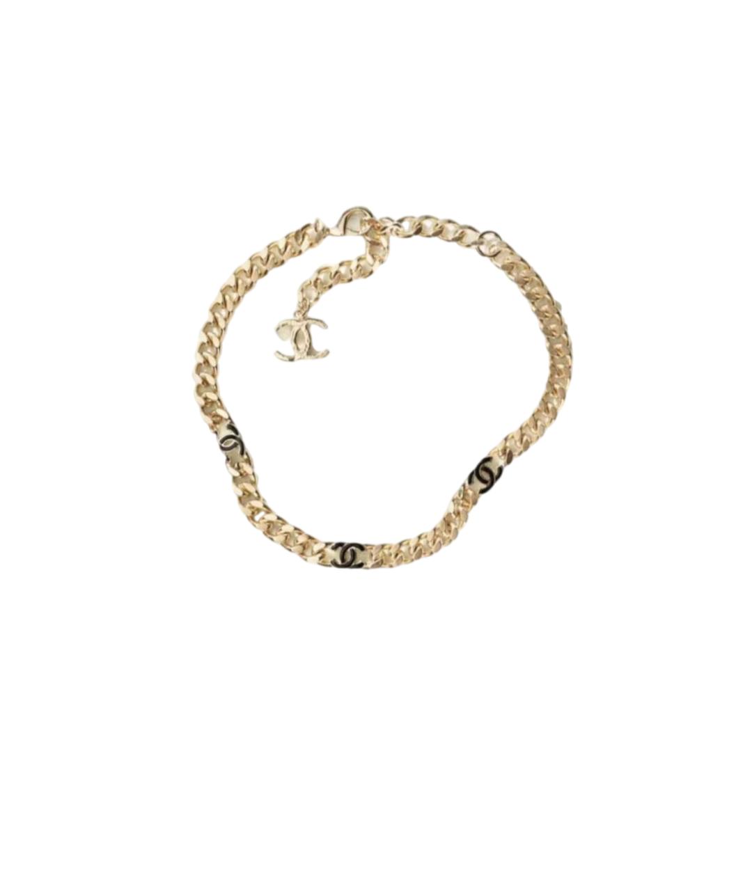 CHANEL Золотое металлическое колье, фото 6