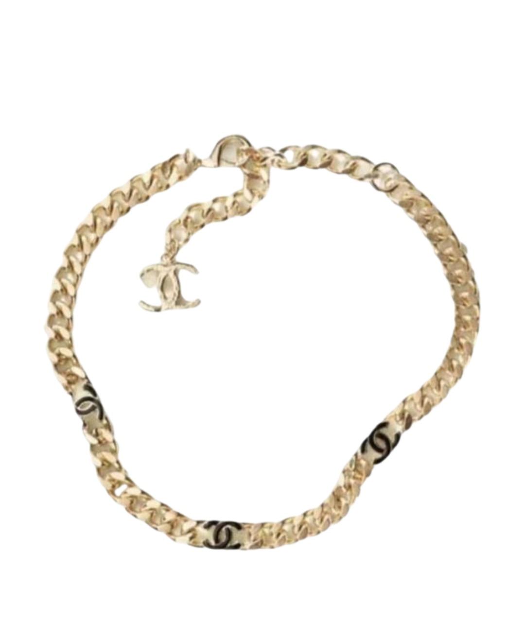 CHANEL Золотое металлическое колье, фото 1