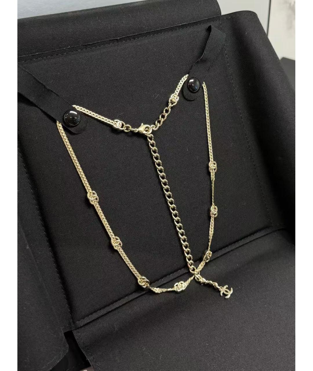 CHANEL Золотое металлическое колье, фото 5