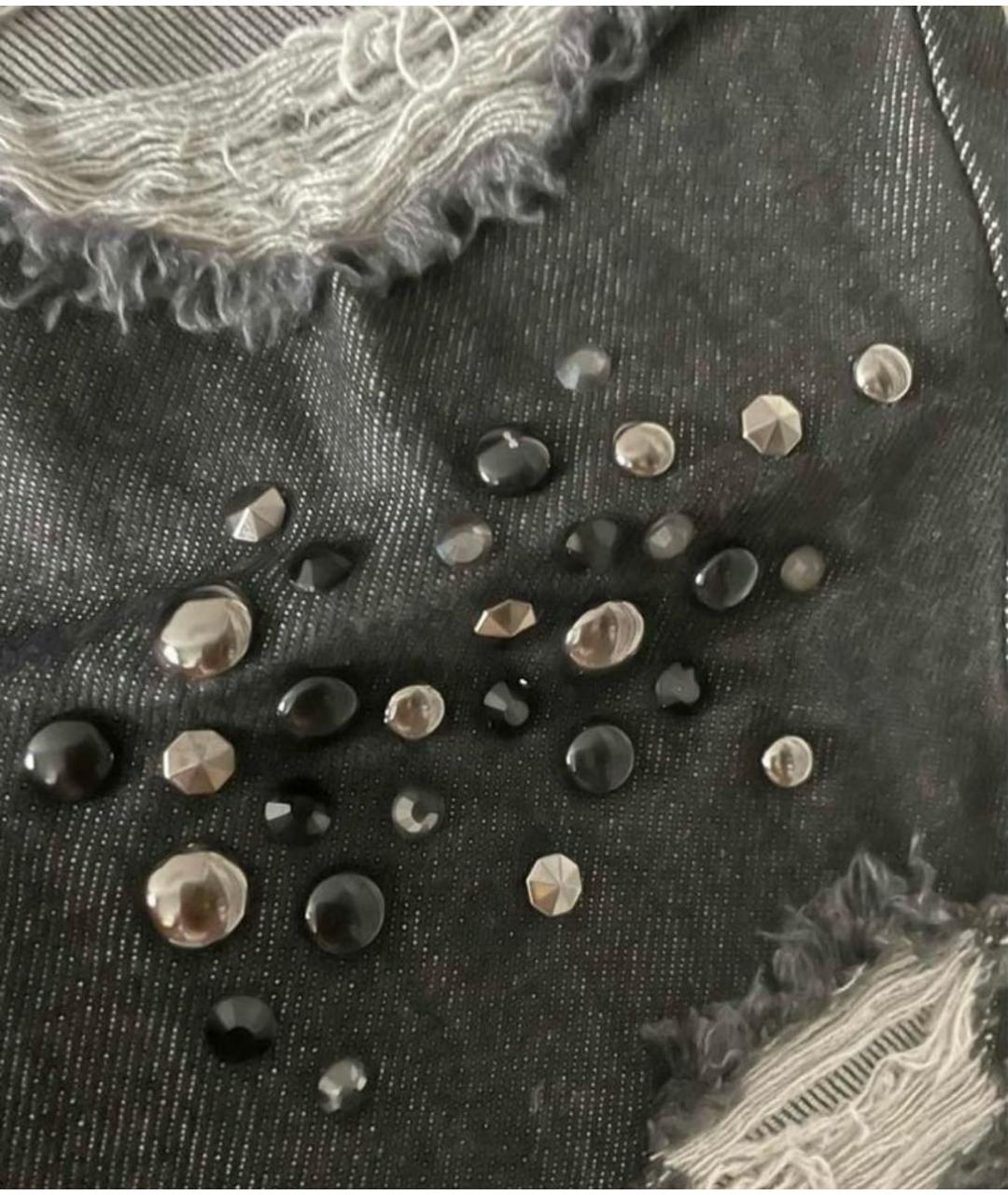 BLUGIRL Черные хлопковые джинсы слим, фото 4