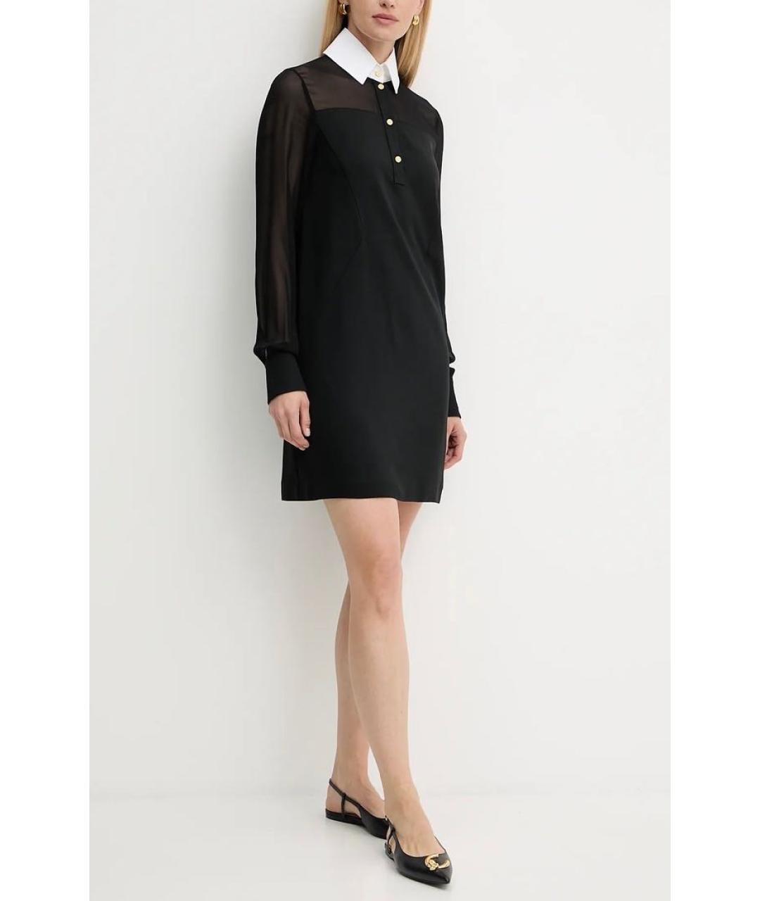 KARL LAGERFELD Черное вискозное коктейльное платье, фото 5