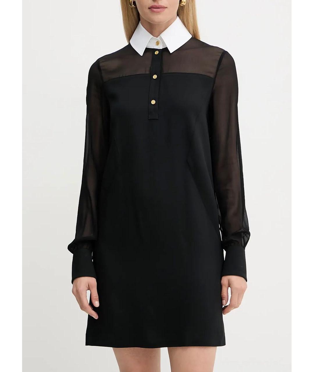 KARL LAGERFELD Черное вискозное коктейльное платье, фото 3