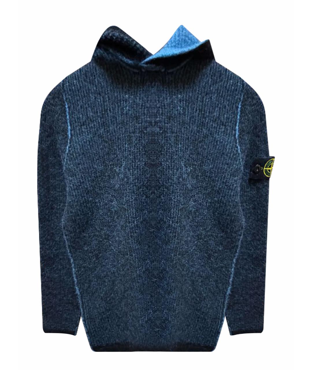 STONE ISLAND Синий шерстяной жакет / жилет, фото 1