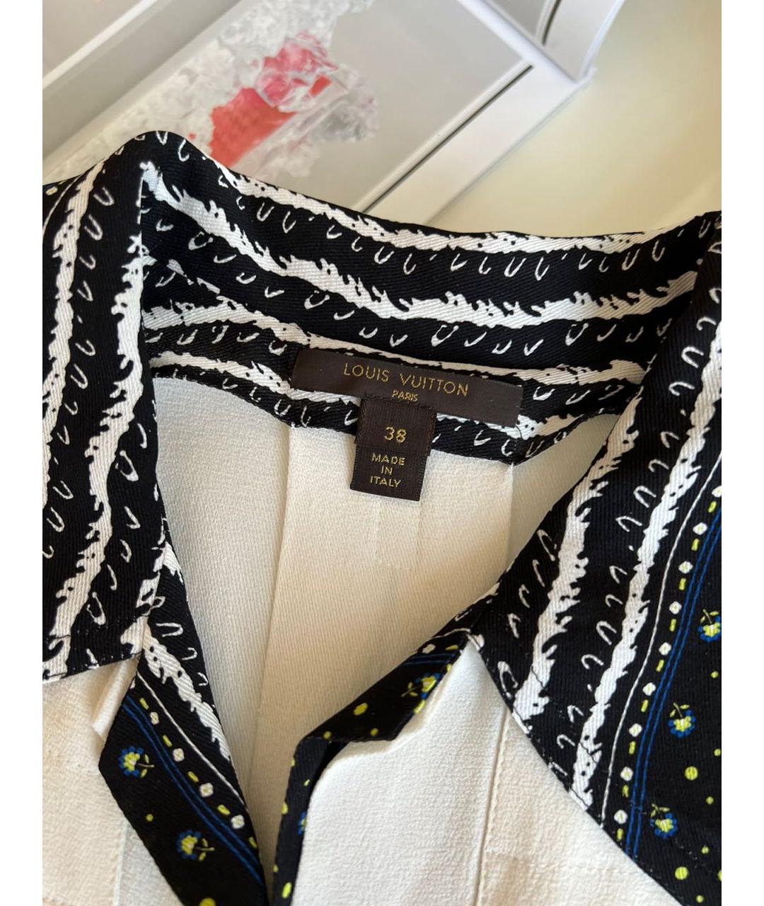 LOUIS VUITTON Бежевая шелковая рубашка, фото 3