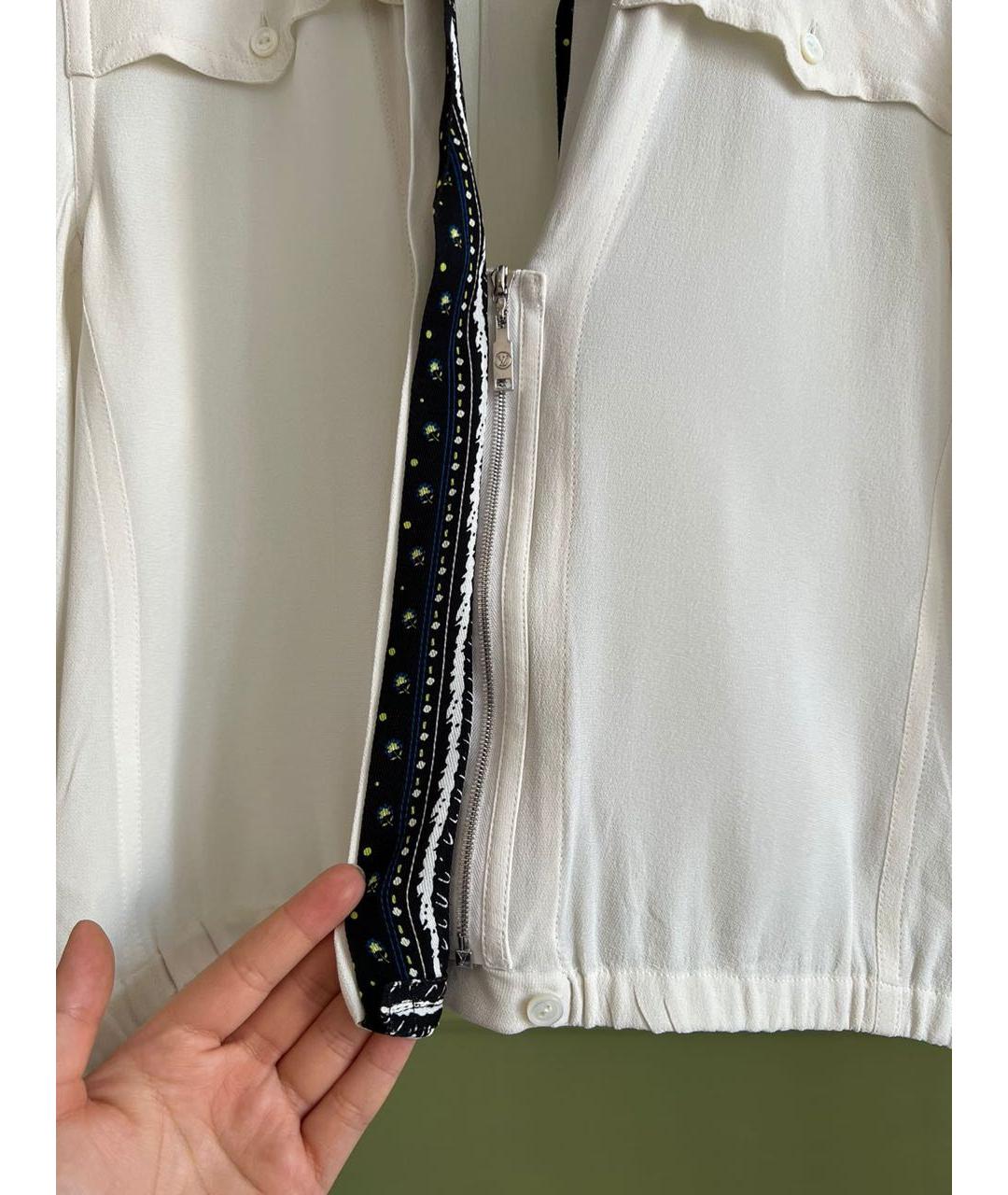 LOUIS VUITTON Бежевая шелковая рубашка, фото 8